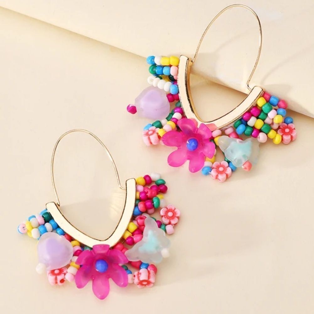 Bohemian hoop earrings M314